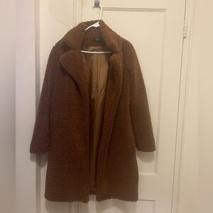 Vici Brown Teddy Jacket